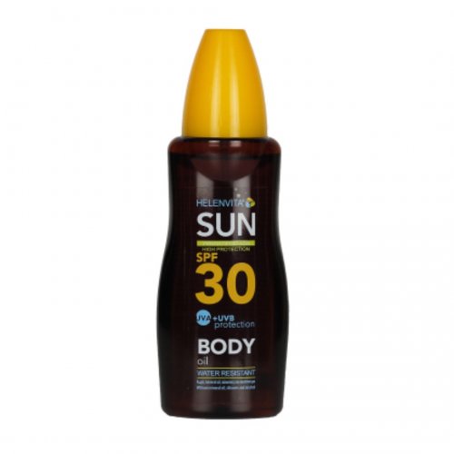 Helenvita Sun Body Oil Αδιάβροχο Αντηλιακό Λάδι SPF30, 200ml
